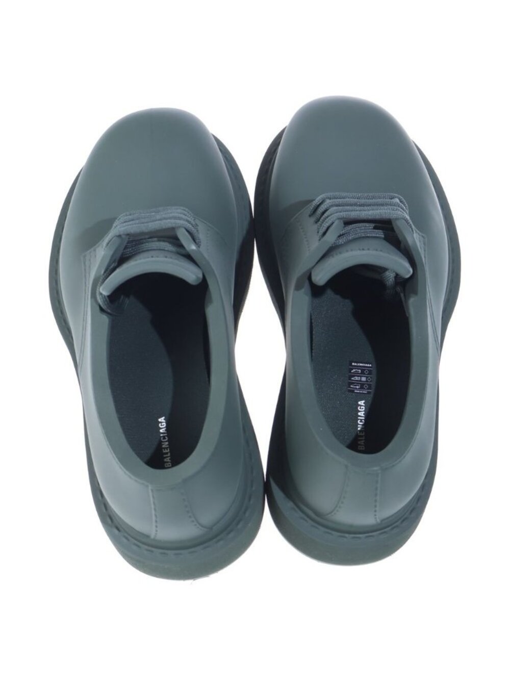 Balenciaga Steroid Derby Low Cut Shoes Green - Picture 4 of 6